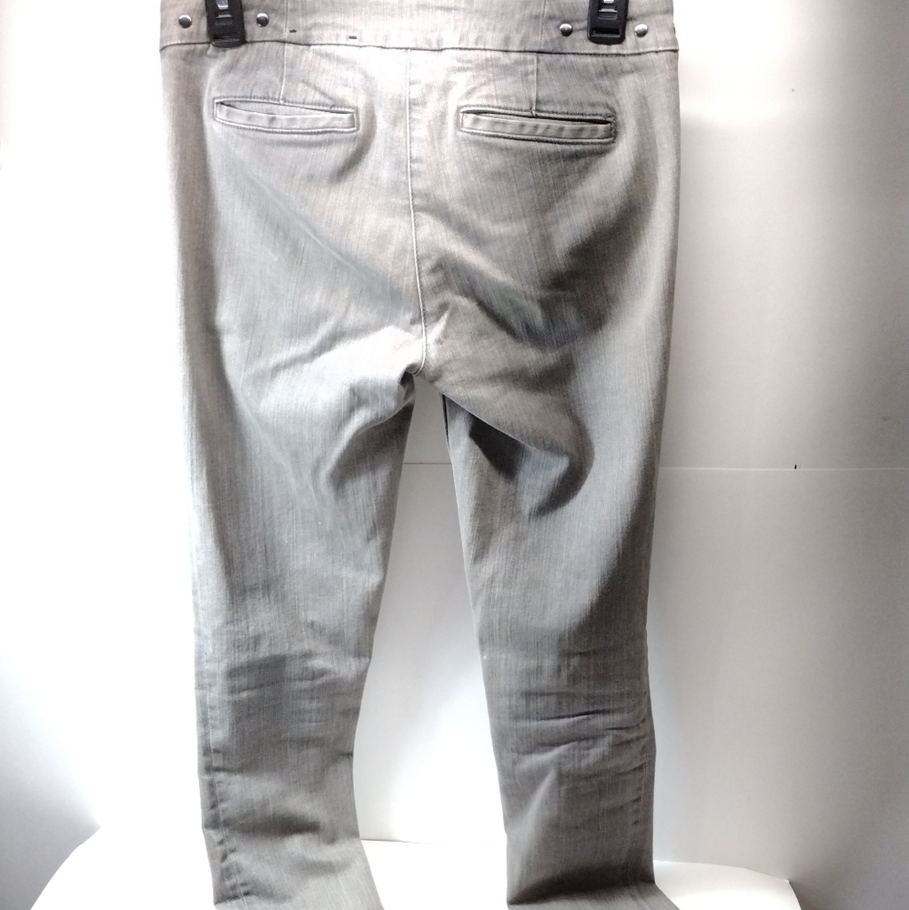 Alexander McQueen for Target l Gray Denim Studded Skinny Jeans l Size 3 - Picture 7 of 8